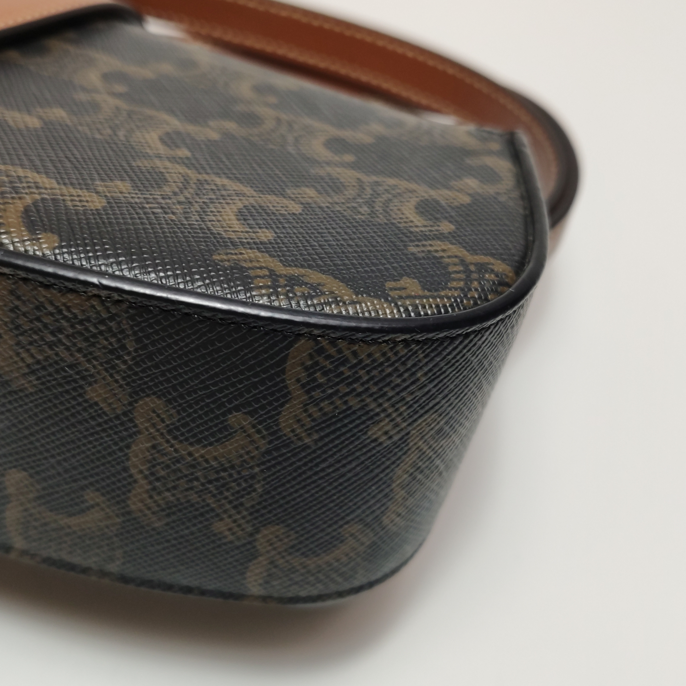 Celine Tabou Clutch with Strap Triomphe Coated Canvas — photo 9 of 15