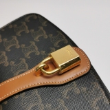 Celine Tabou Clutch with Strap Triomphe Coated Canvas — thumbnail 10
