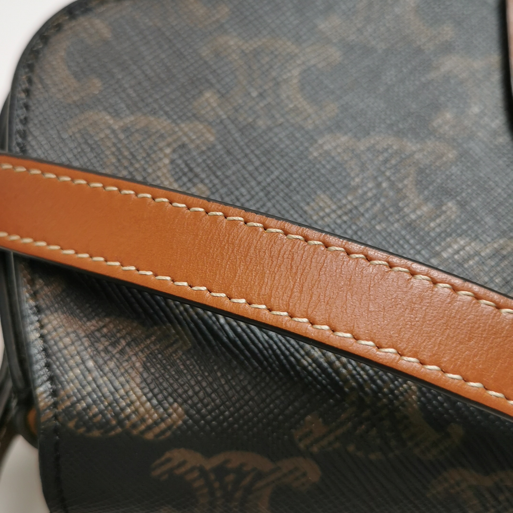Celine Tabou Clutch with Strap Triomphe Coated Canvas — photo 13 of 15