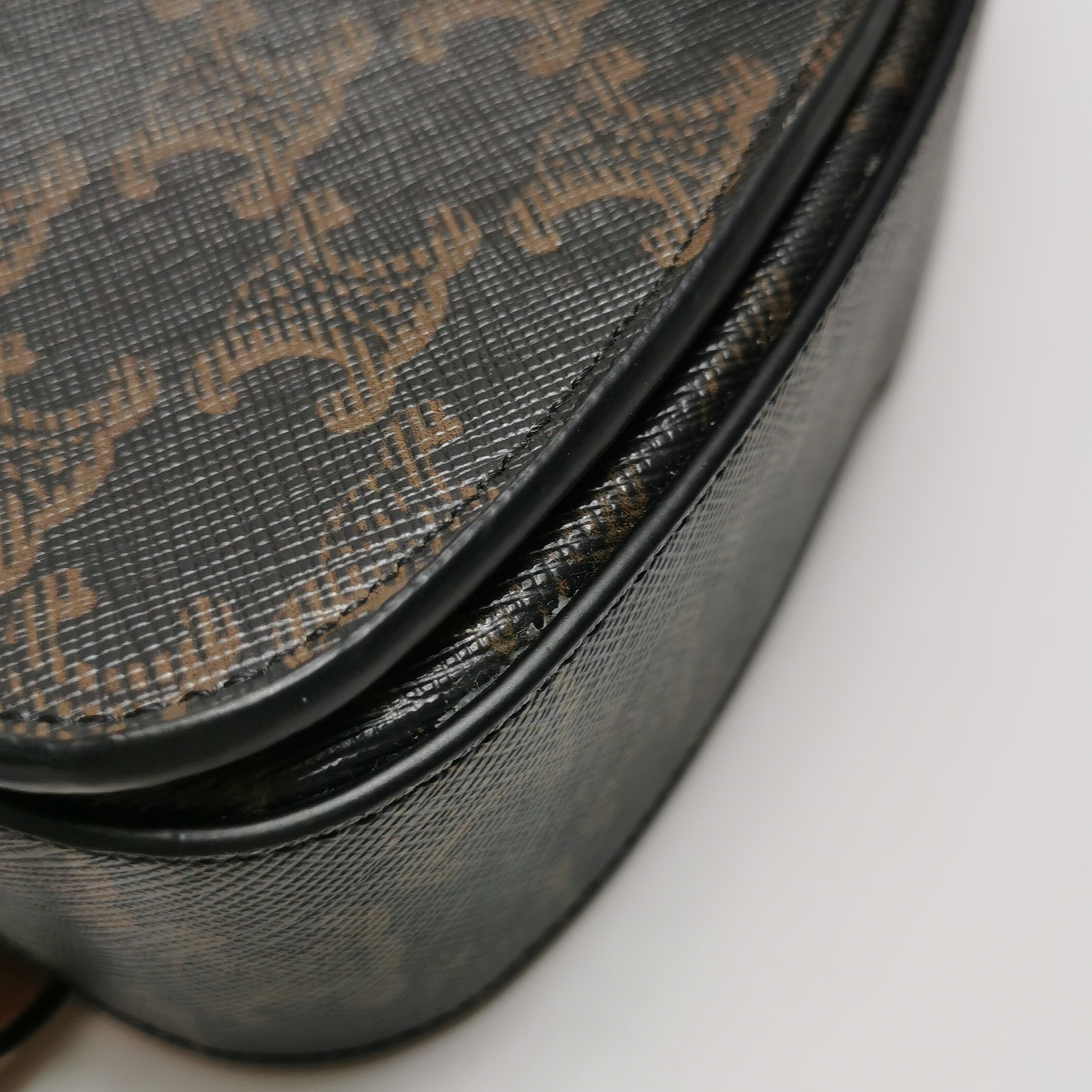 Celine Tabou Clutch with Strap Triomphe Coated Canvas — photo 15 of 17