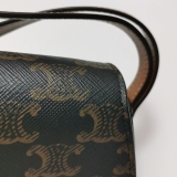 Celine Tabou Clutch with Strap Triomphe Coated Canvas — thumbnail 9