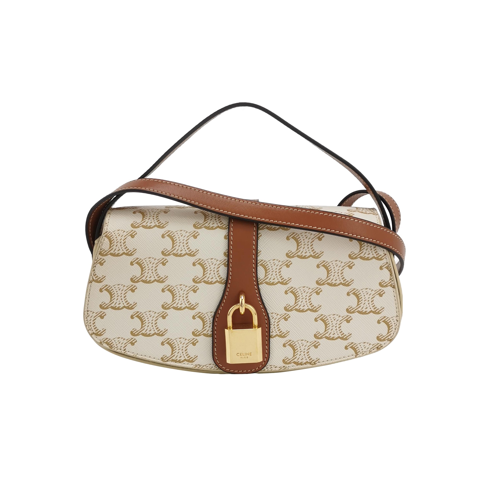 Celine Tabou Clutch with Strap Triomphe Coated Canvas — photo 1 of 12