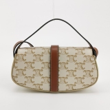 Celine Tabou Clutch with Strap Triomphe Coated Canvas — thumbnail 5
