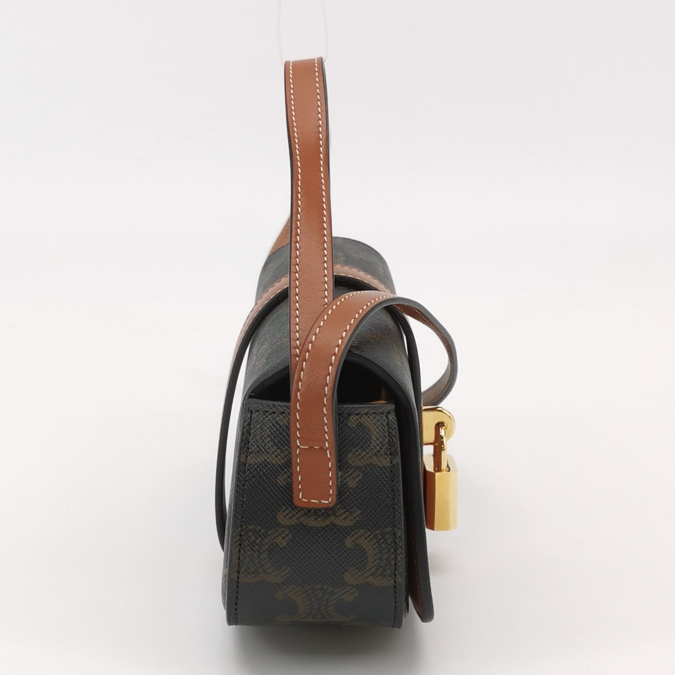 Celine Tabou Clutch with Strap Triomphe Coated Canvas — photo 4 of 13
