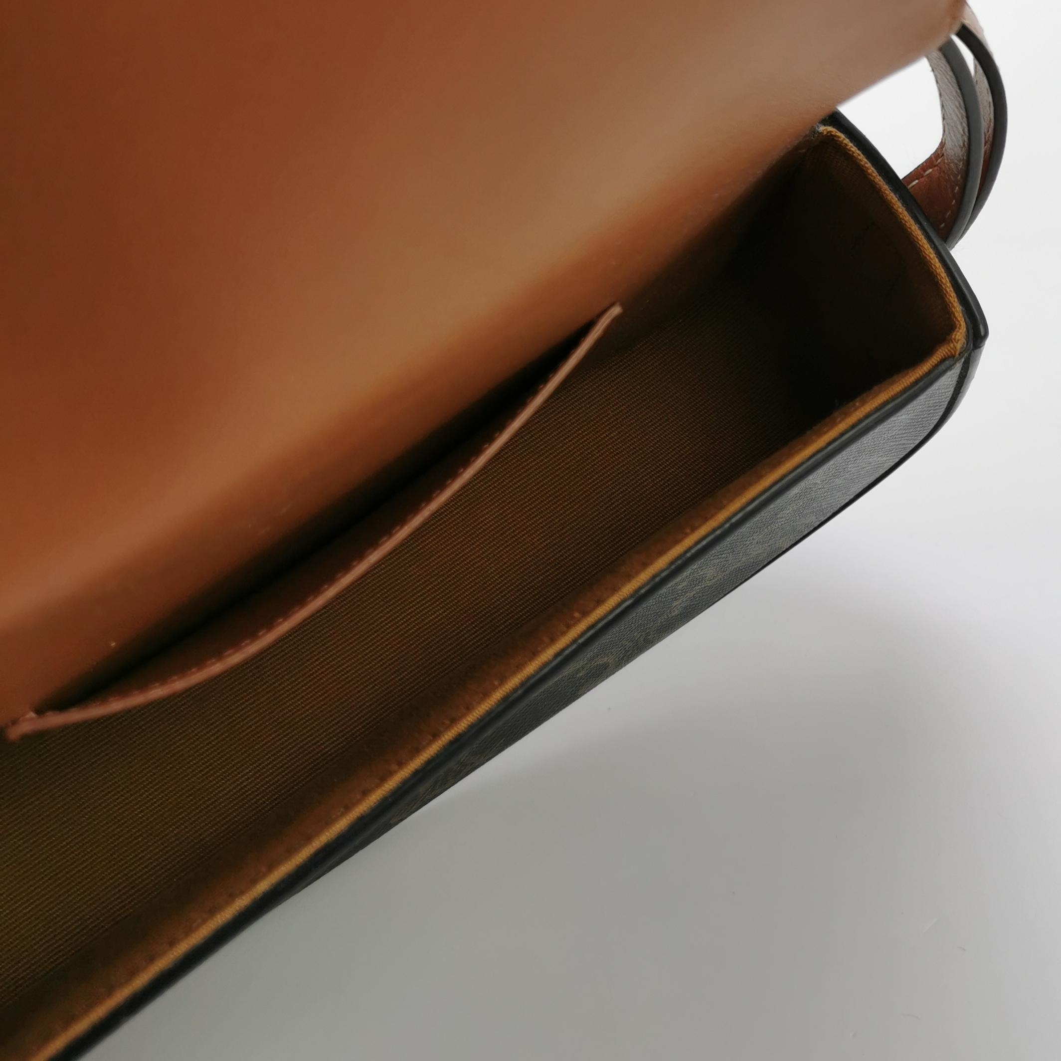 Celine Tabou Clutch with Strap Triomphe Coated Canvas — photo 7 of 14