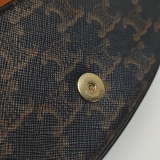 Celine Tabou Clutch with Strap Triomphe Coated Canvas — thumbnail 11