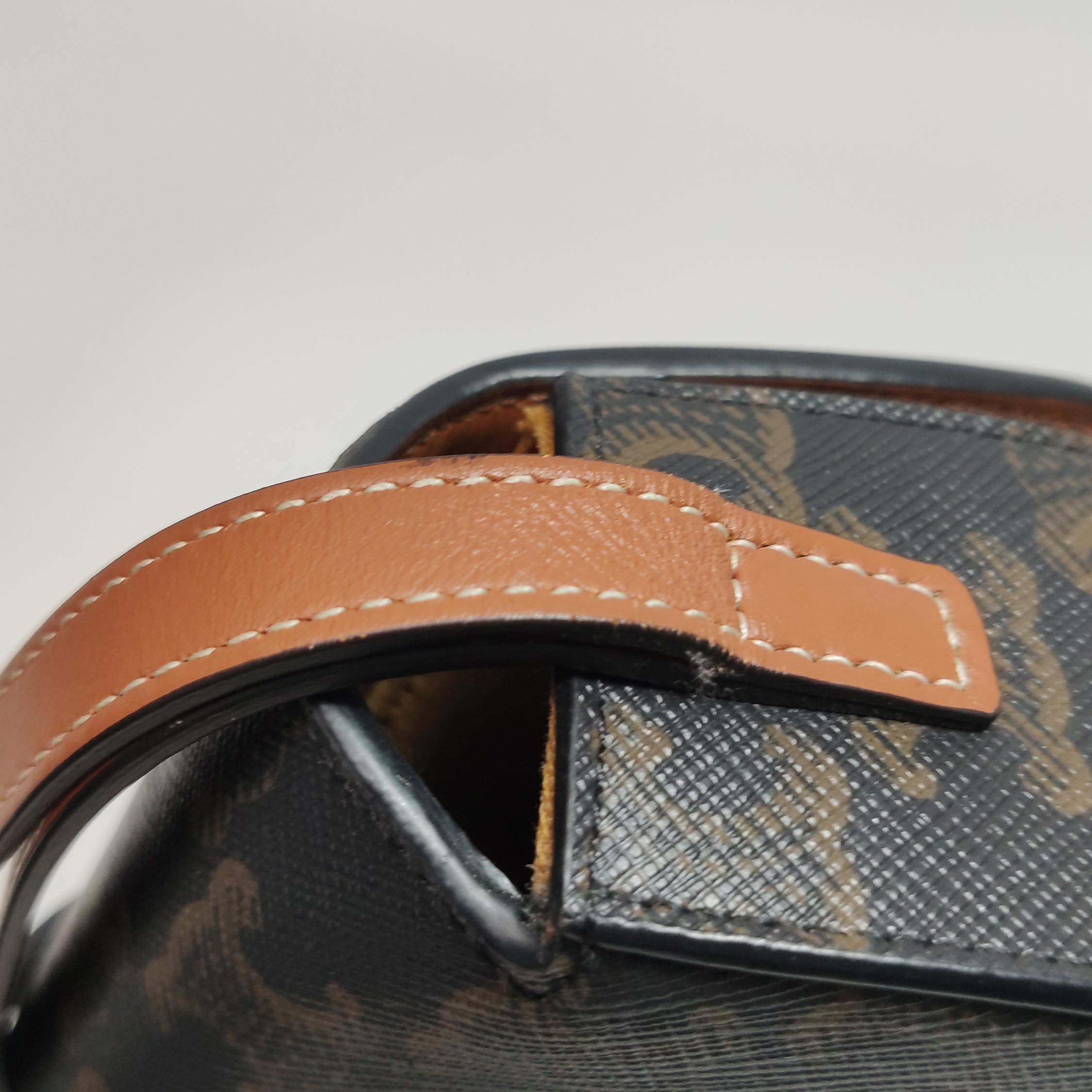 Celine Tabou Clutch with Strap Triomphe Coated Canvas — photo 12 of 14