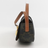 Celine Tabou Clutch with Strap Triomphe Coated Canvas — thumbnail 3