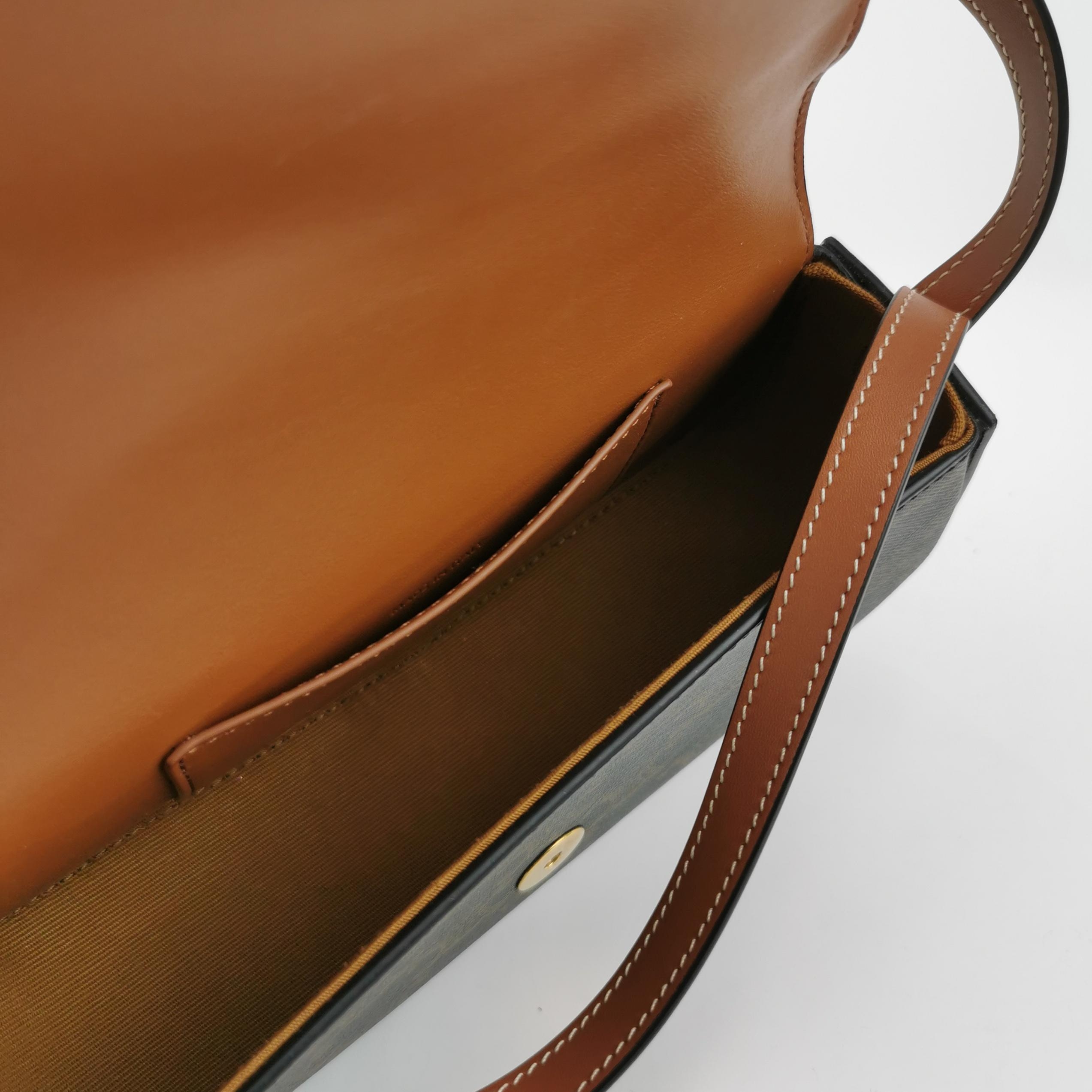 Celine Tabou Clutch with Strap Triomphe Coated Canvas — photo 7 of 11