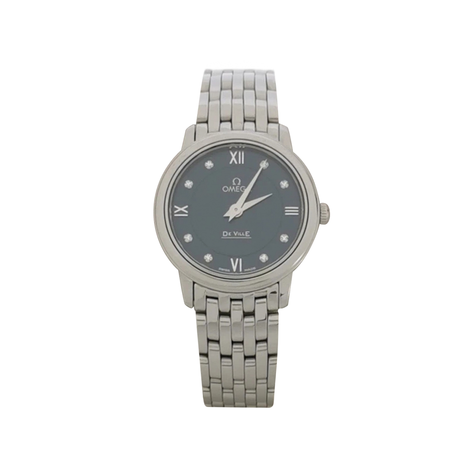Omega De Ville Prestige Quartz Watch Stainless Steel with Diamond Markers 27 — photo 1 of 9