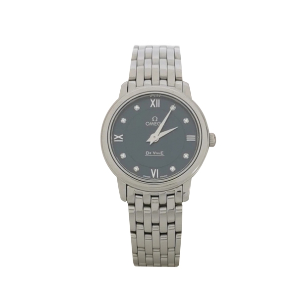 Omega De Ville Prestige Quartz Watch Stainless Steel with Diamond Markers 27 — pre-owned, Vierlot