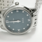 Omega De Ville Prestige Quartz Watch Stainless Steel with Diamond Markers 27 — thumbnail 6