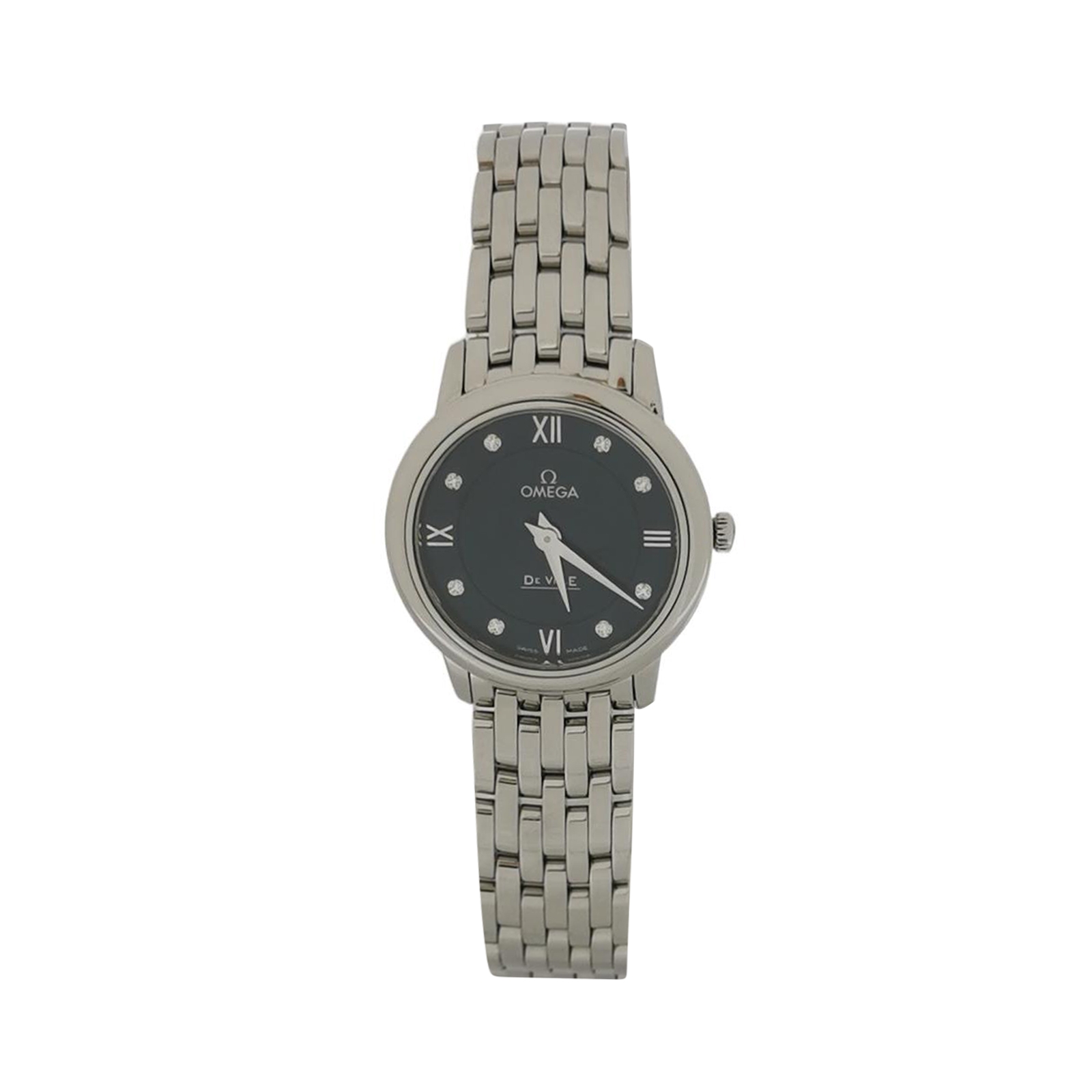 Omega De Ville Prestige Quartz Watch Stainless Steel with Diamond Markers 27 — photo 1 of 7