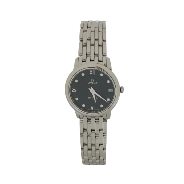 Omega De Ville Prestige Quartz Watch Stainless Steel with Diamond Markers 27 — pre-owned, Vierlot