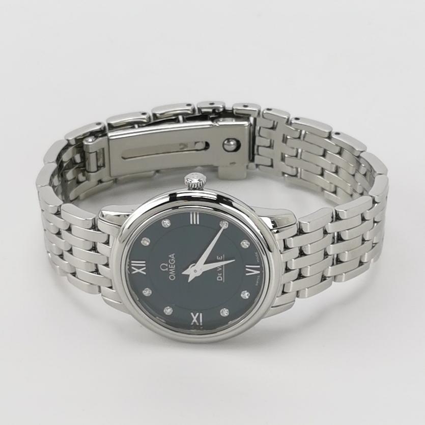 Omega De Ville Prestige Quartz Watch Stainless Steel with Diamond Markers 27 — alternate view
