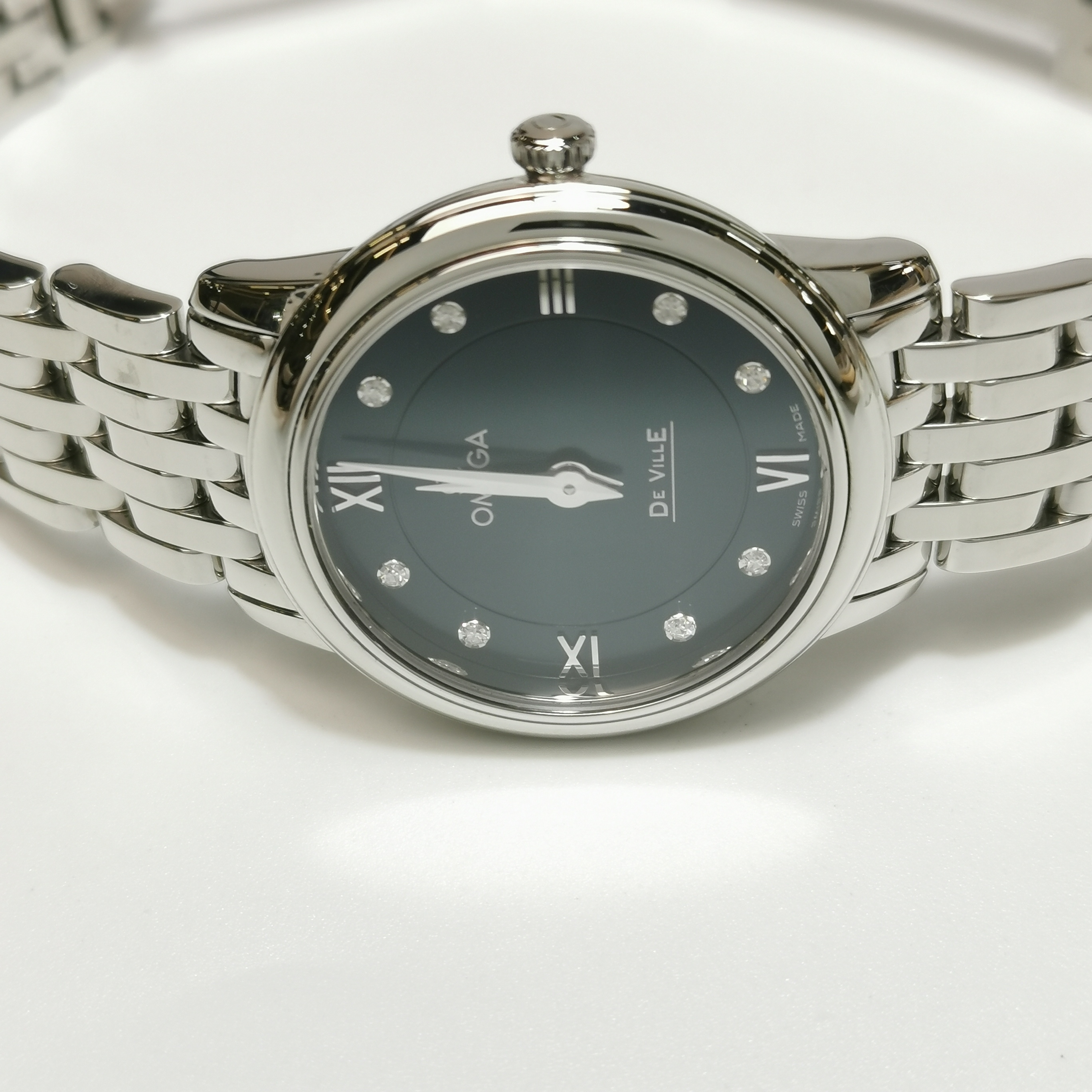 Omega De Ville Prestige Quartz Watch Stainless Steel with Diamond Markers 27 — photo 4 of 7