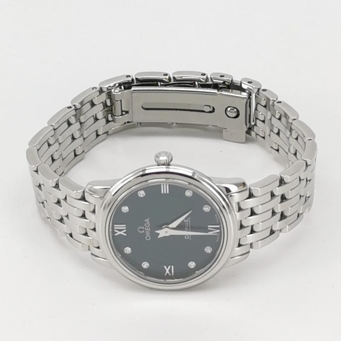 Omega De Ville Prestige Quartz Watch Stainless Steel with Diamond Markers 27 — alternate view