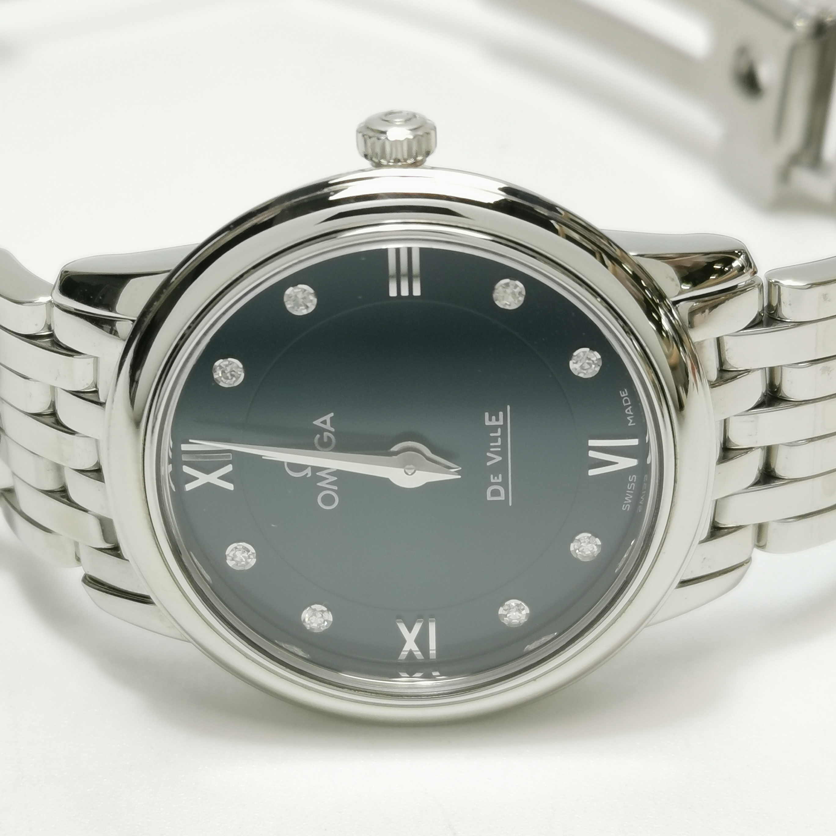 Omega De Ville Prestige Quartz Watch Stainless Steel with Diamond Markers 27 — photo 6 of 10
