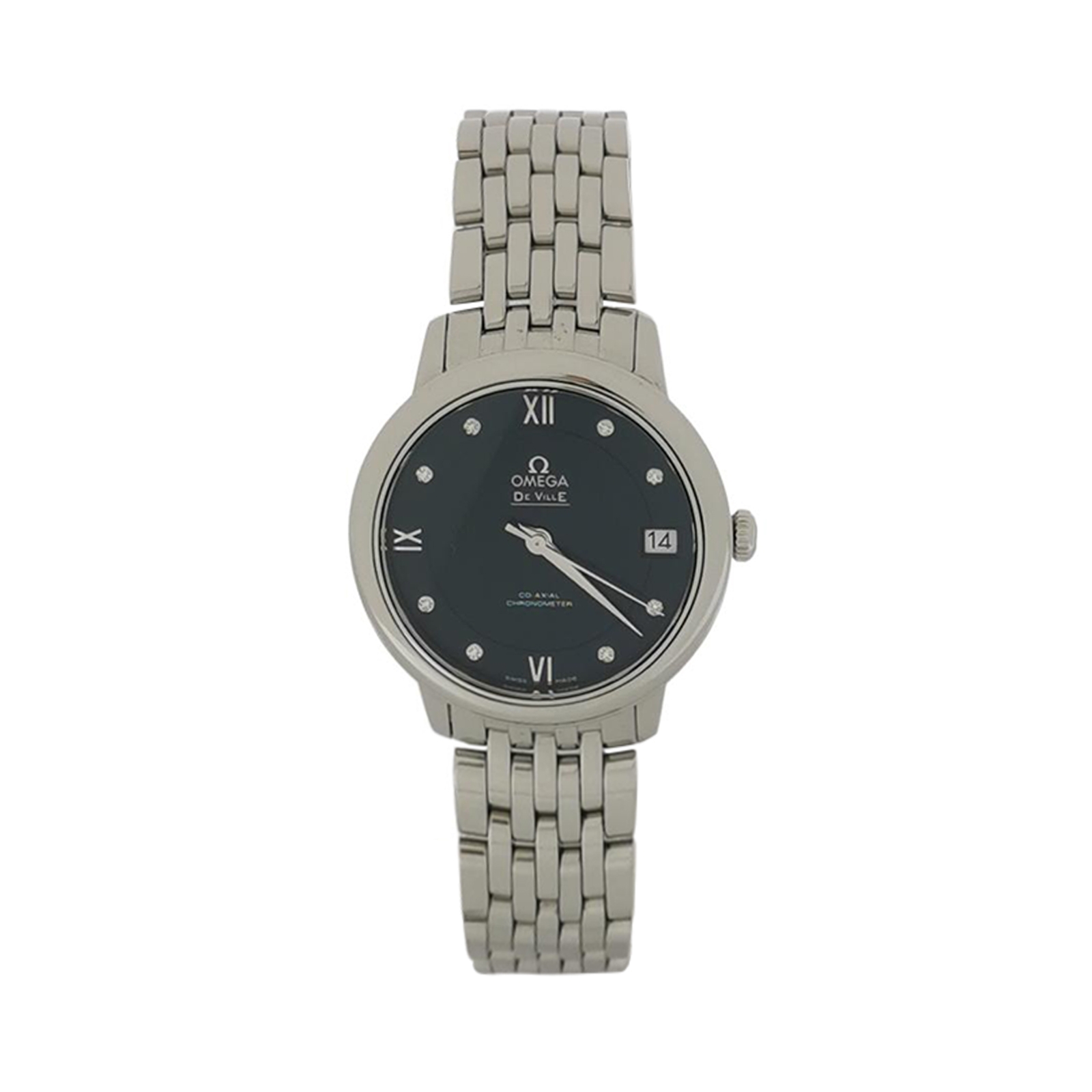 Omega De Ville Prestige Automatic Watch Stainless Steel with Diamond Markers 32 — photo 1 of 12