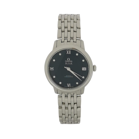 Omega De Ville Prestige Automatic Watch Stainless Steel with Diamond Markers 32