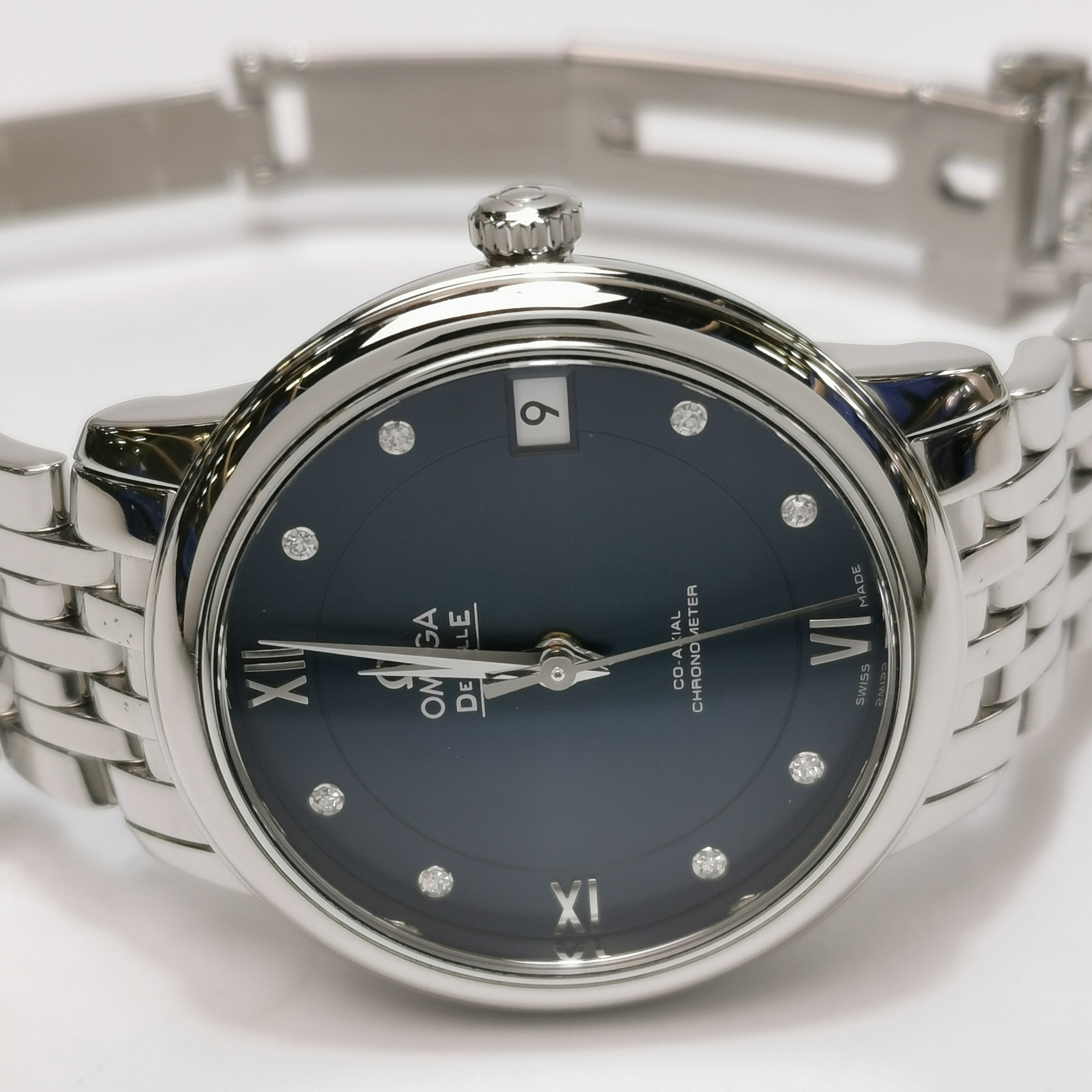 Omega De Ville Prestige Automatic Watch Stainless Steel with Diamond Markers 32 — photo 5 of 12