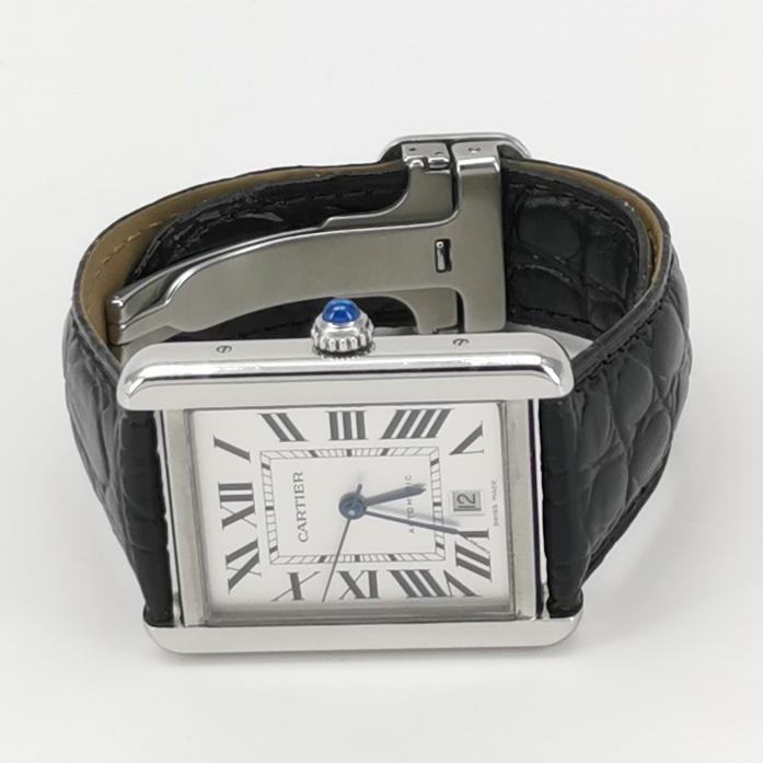 Cartier Tank Solo Automatic Watch Stainless Steel and Leather 31 — alternate view