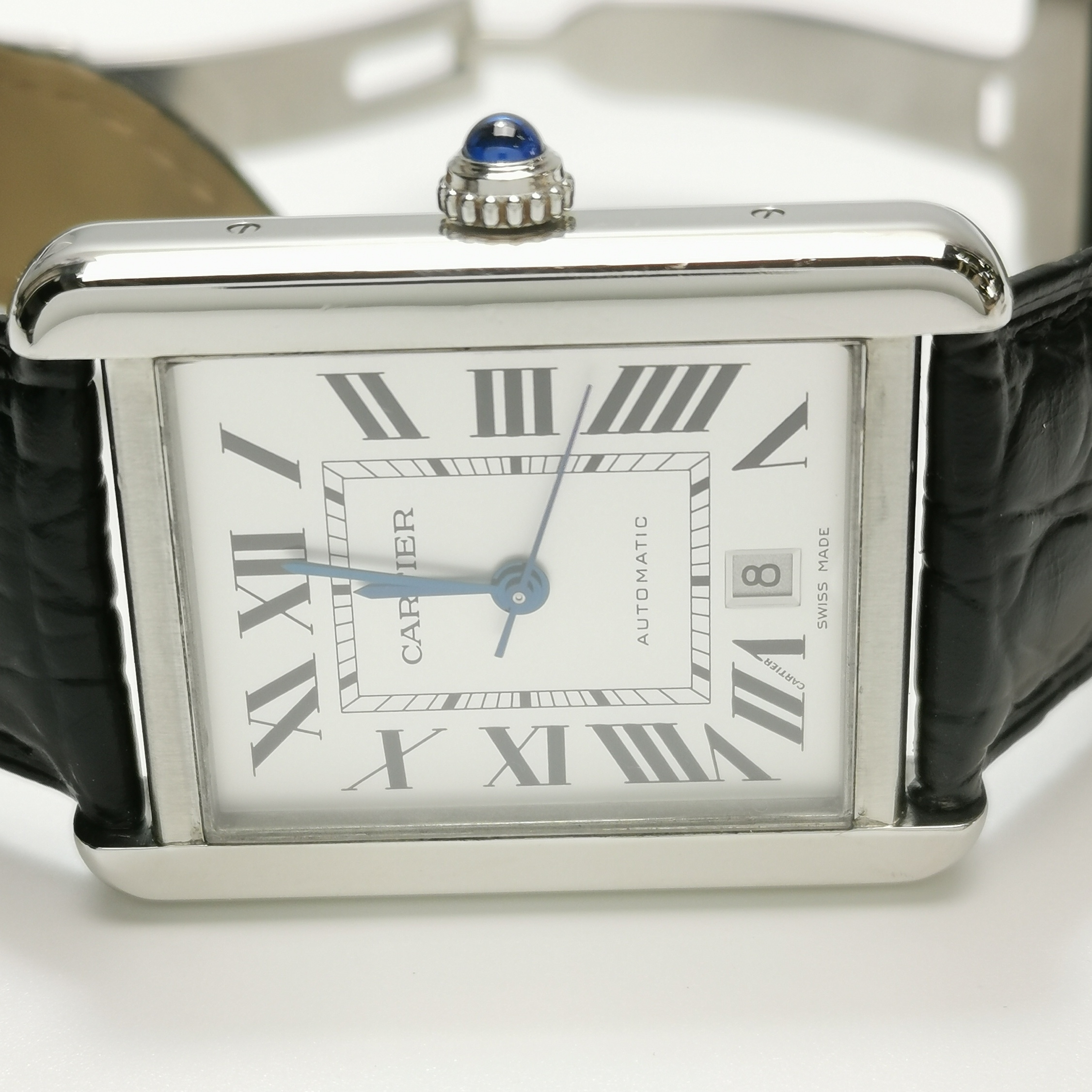 Cartier Tank Solo Automatic Watch Stainless Steel and Leather 31 — photo 4 of 8