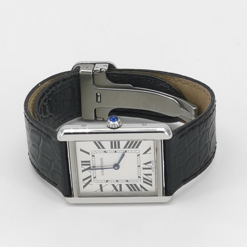 Cartier Tank Solo Quartz Watch Stainless Steel and Leather 31 — alternate view