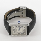 Cartier Tank Solo Quartz Watch Stainless Steel and Leather with Diamond Markers 31 — thumbnail 2