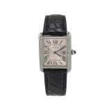 Cartier Tank Solo Quartz Watch Stainless Steel and Leather with Diamond Markers 31 — thumbnail 1