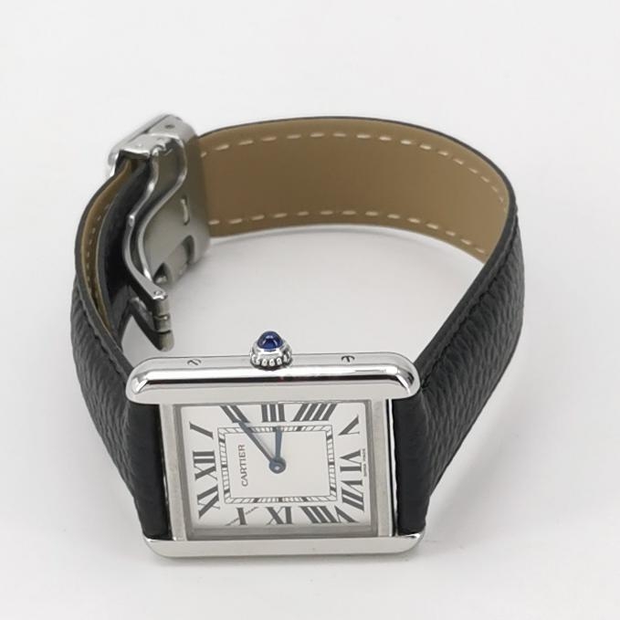 Cartier Tank Solo Quartz Watch Stainless Steel and Leather 31 — alternate view