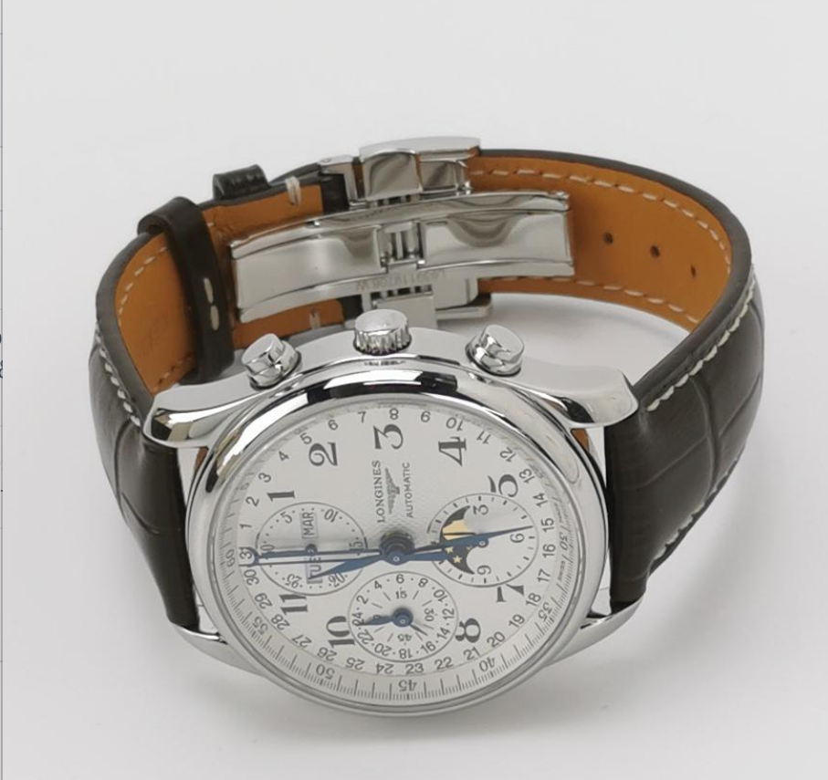 Longines Master Collection Automatic Men's Watch, Ref. L2.673.4, Cal. L678.2, 39.8mm Steel Case with Leather Strap