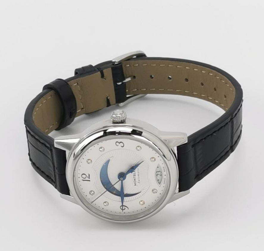 Montblanc Bohème Ladies' Automatic Watch, Ref. 7382, Cal. MB2410, 29.9mm Steel Case with Alligator Strap