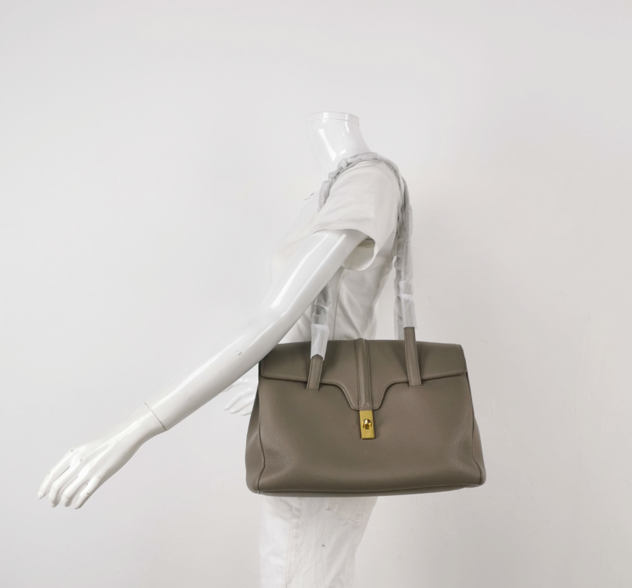 Celine 16 Series Medium Calfskin Shoulder Bag with T-Shaped Flap, 2024