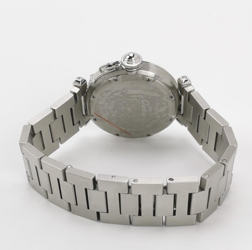 Cartier Pasha de Cartier Ladies' Automatic Watch, Ref. W31075M7, Cal. 049, 35.5mm Steel with Diamonds