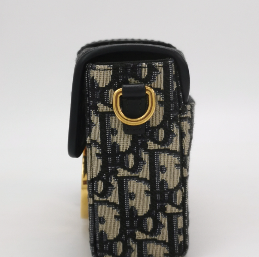 Dior 30 Montaigne Mini Crossbody & Shoulder Bag in Oblique Canvas & Calfskin, 2019