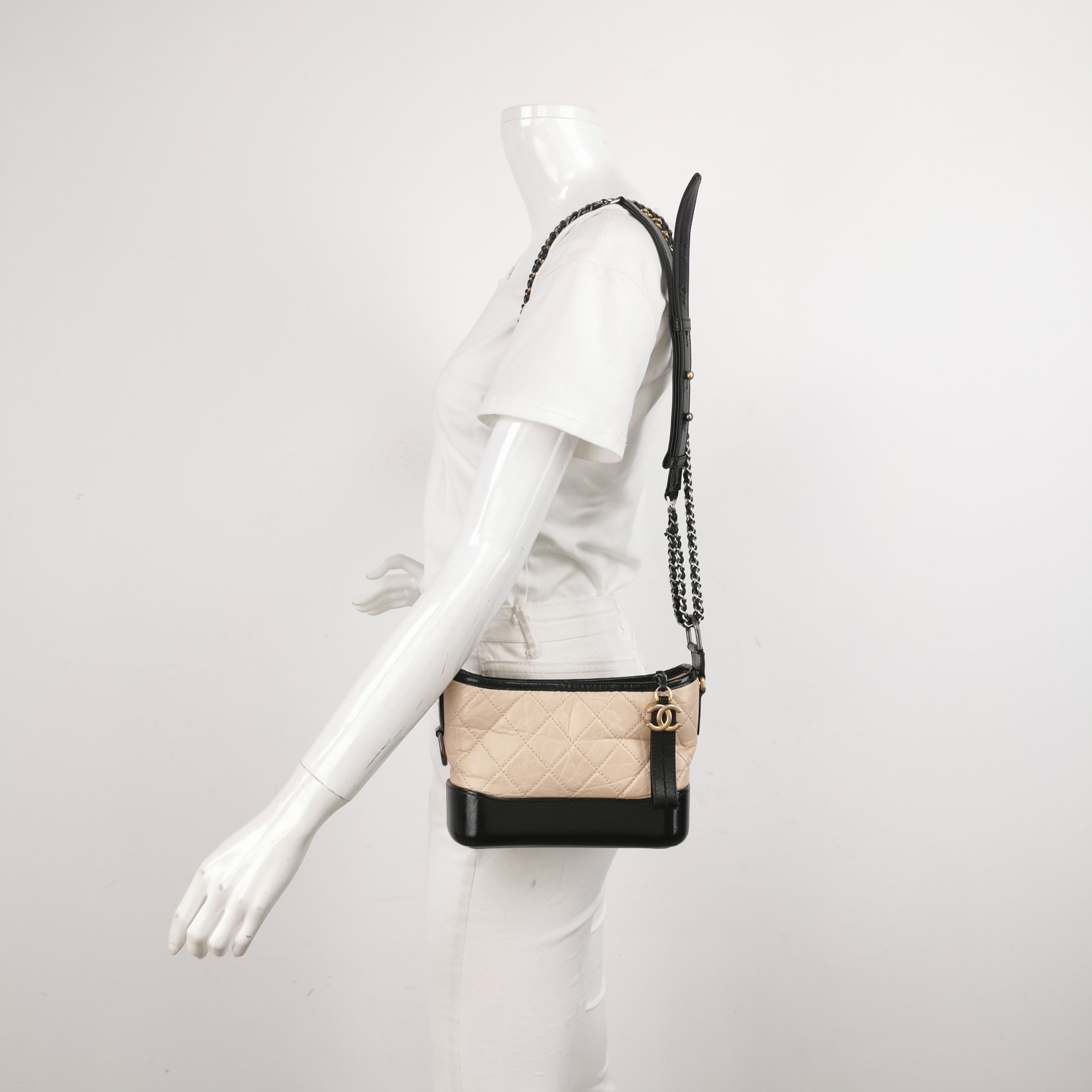 Chanel GAbrielle Hobo Quilted Aged Calfskon Small — alternate view