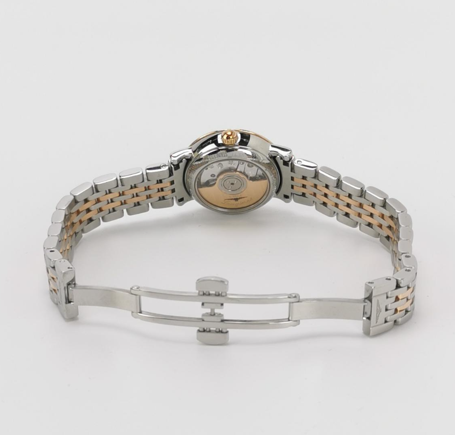 Longines Elegant Collection Automatic Ladies' Watch, Ref. L4.309.5, Cal. L592.2, 24.7mm Steel & 18K Rose Gold