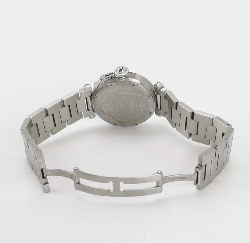 Cartier Pasha de Cartier Ladies' Automatic Watch, Ref. W31075M7, Cal. 049, 35.5mm Steel with Diamonds