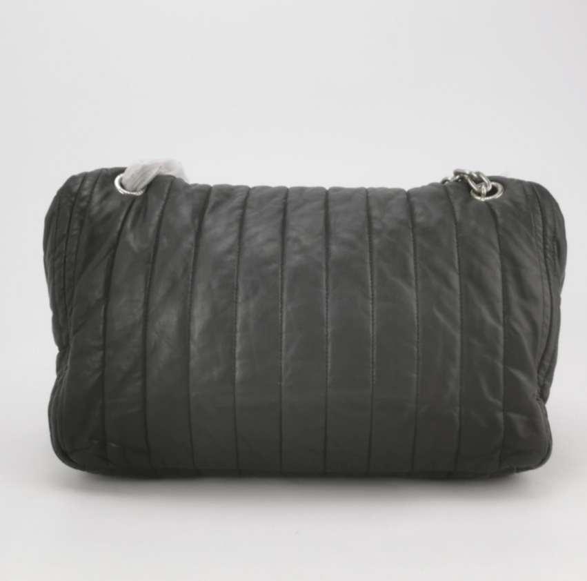 Balenciaga Monaco Medium Quilted Calfskin Shoulder Bag with Monaco BB Logo