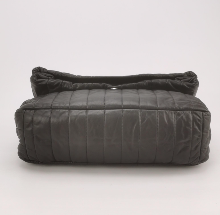 Balenciaga Monaco Medium Quilted Calfskin Shoulder Bag with Monaco BB Logo