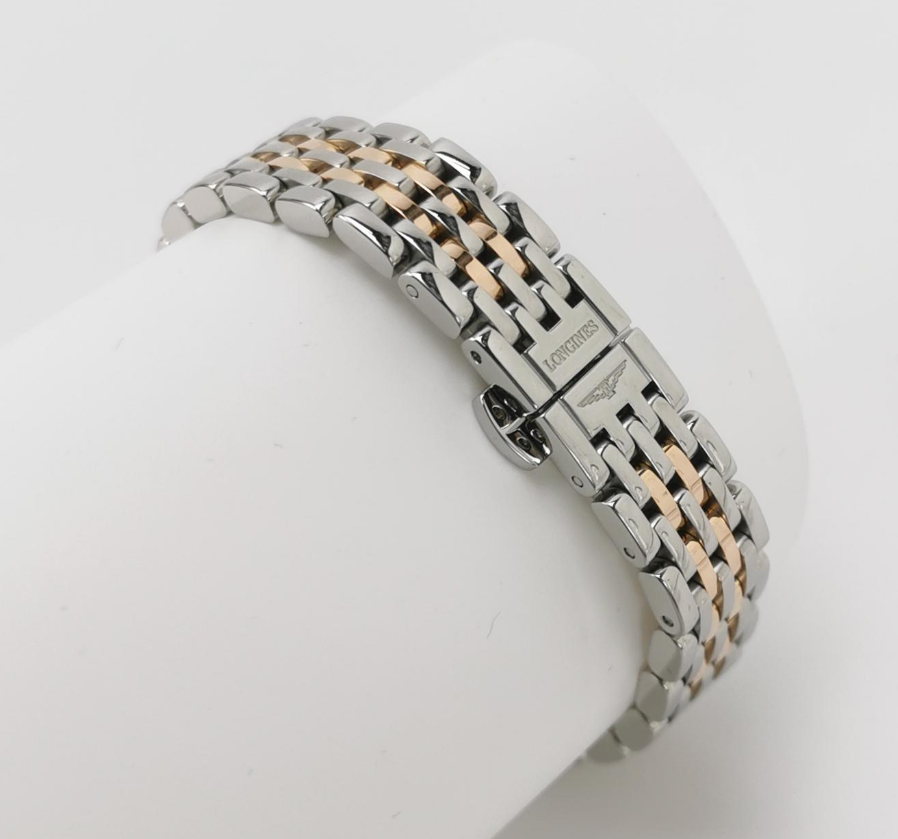 Longines Elegant Collection Automatic Ladies' Watch, Ref. L4.309.5, Cal. L592.2, 24.7mm Steel & 18K Rose Gold