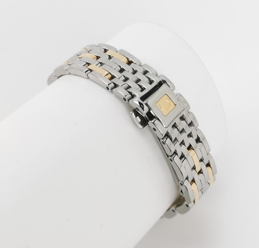 Omega De Ville Ladies' Quartz Watch, 24.4mm Steel & 18K Gold with Diamonds, Cal. 1376