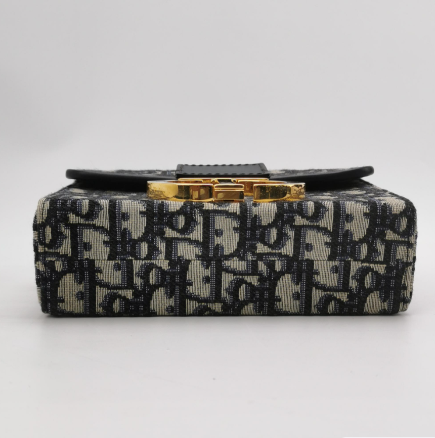 Dior 30 Montaigne Mini Crossbody & Shoulder Bag in Oblique Canvas & Calfskin, 2019