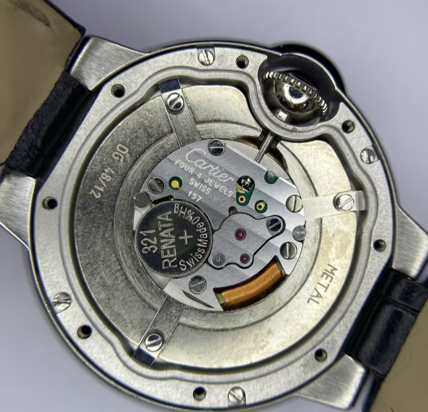 Cartier Ballon Bleu Ladies' Quartz Watch, 32.8mm Steel Case, Cal. 157, Leather Strap