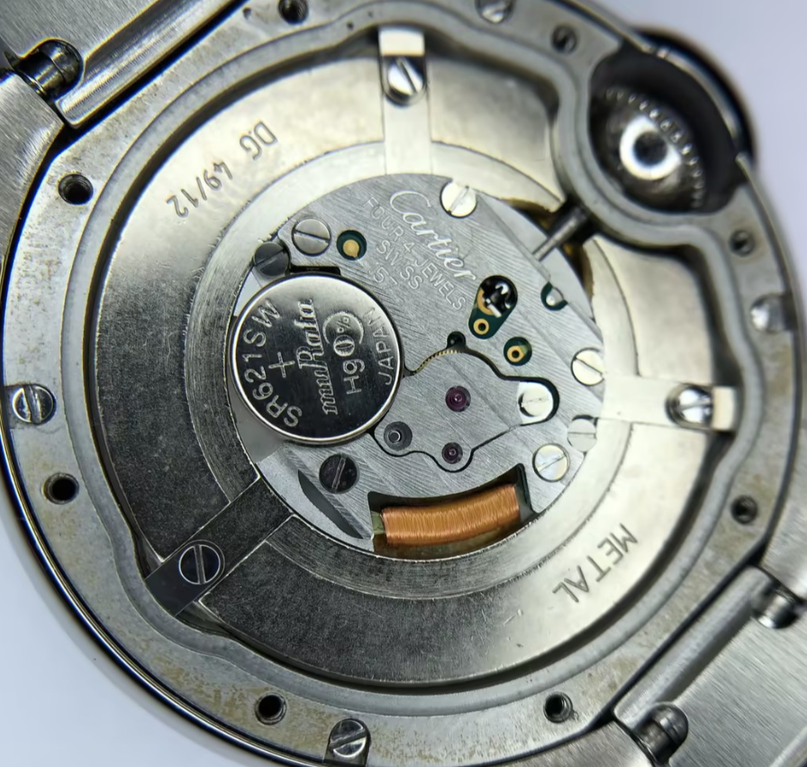 Cartier Ballon Bleu Ladies' Quartz Watch, 32.8mm Steel Case with Diamonds, Cal. 157, Steel Bracelet