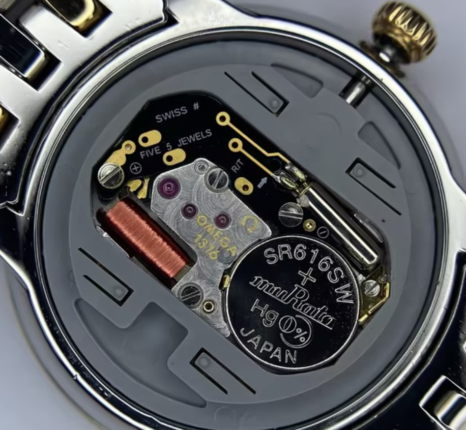 Omega De Ville Ladies' Quartz Watch, 24.4mm Steel & 18K Gold with Diamonds, Cal. 1376