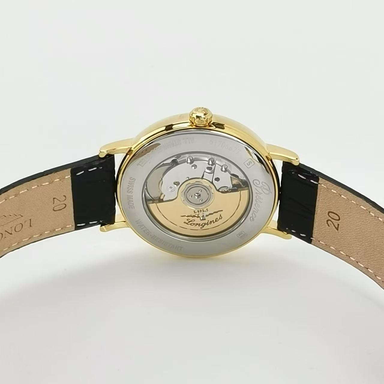 Longines 浪琴 时尚皮质精钢自动机械男士腕表