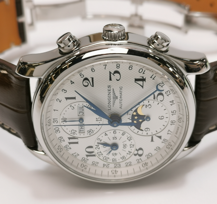 Longines Master Collection Automatic Men's Watch, Ref. L2.673.4, Cal. L678.2, 39.8mm Steel Case with Leather Strap