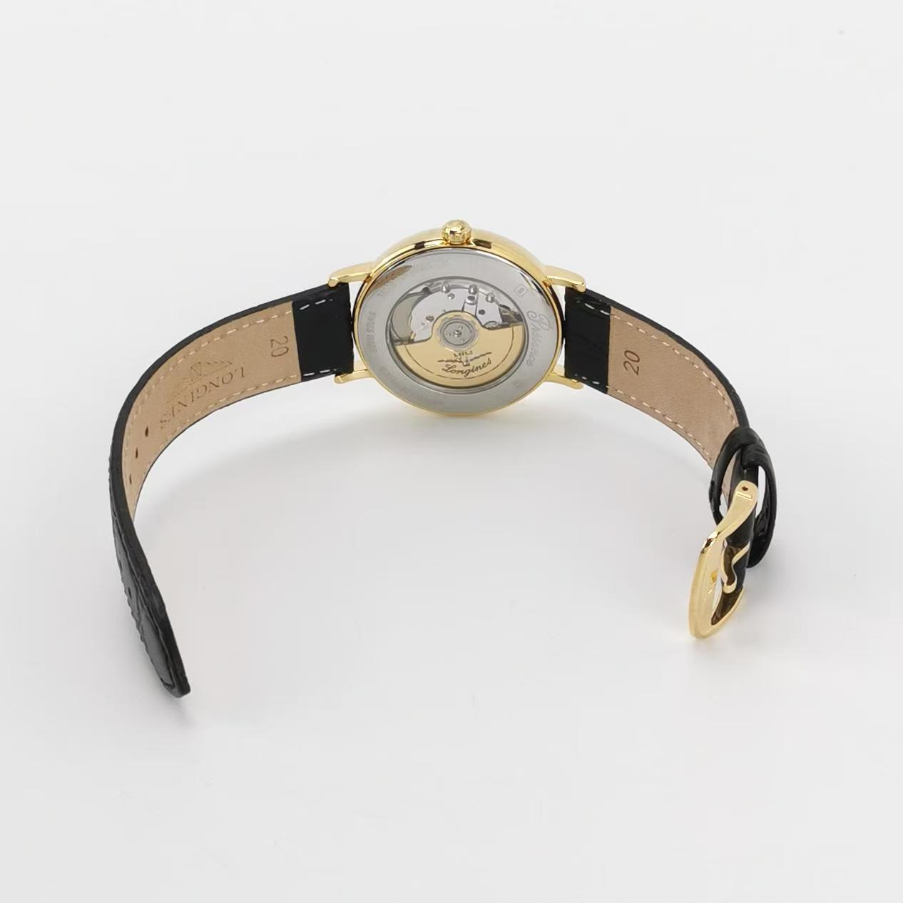 Longines 浪琴 时尚皮质精钢自动机械男士腕表